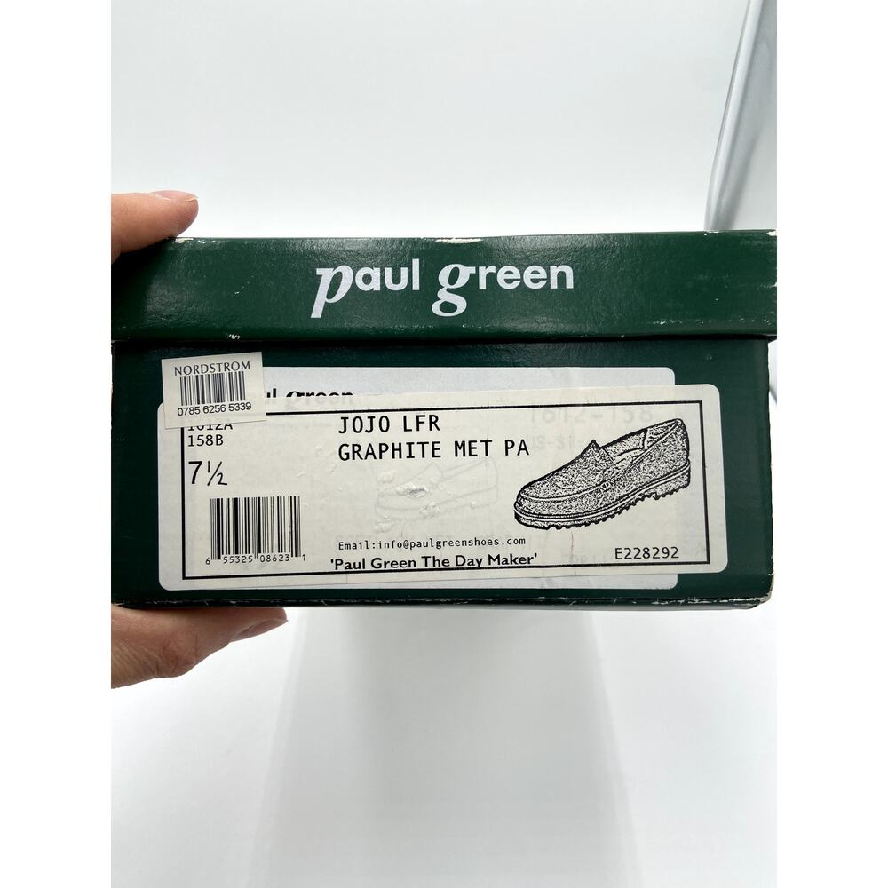 Paul Green Jojo Loafer Shoes in Graphite Maroon size 7.5 - Picture 2 of 10